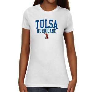  Tulsa Golden Hurricane Ladies Team Arch Slim Fit T Shirt 