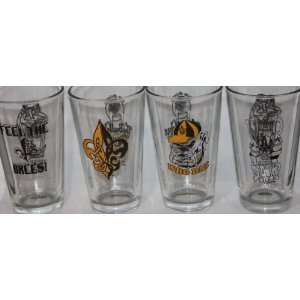  New Orleans Signature Beer Pint Glasses Who Dat , Feel 
