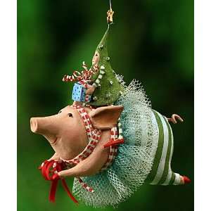    Patience Brewster Joyful Flying Pig Ornament