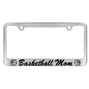  Basketball Mom Chrome License Plate Frame with 2 free caps 