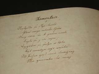 AUSTRIA HUNGARY FOLK MUSIC Handwritten ETHNOGRAPHIC SONG BOOK, 1839 