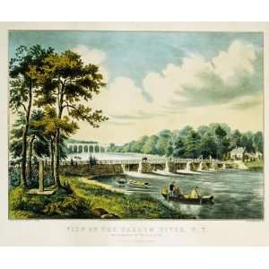  View On The Harlem River, N.Y., The Highbridge In The 