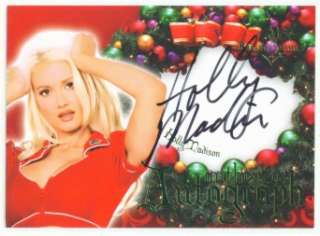 HOLLY MADISON AUTOGRAPH BENCHWARMER HOLIDAY 2006  