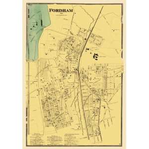  FORDHAM NEW YORK (NY) LANDOWNER MAP 1868