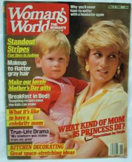 Princess Di Diana w/son May 3 1988 Womans World  