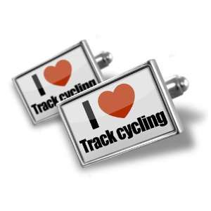  Cufflinks I Love track cycling   Hand Made Cuff Links A 