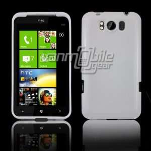  VMG HTC Titan TPU Rubber Gel Skin Case Cover   Solid White 