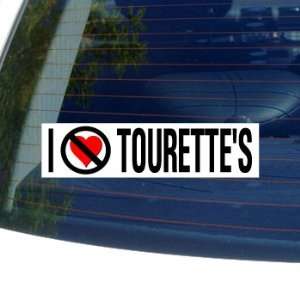  I Hate Anti TOURETTES   Window Bumper Sticker Automotive
