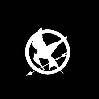 Hunger Games Mockingjay Symbol Car Window Decal Sticker White 4