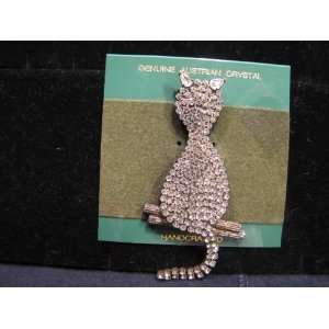  Handcrafted Cat With Moving Tail Fashion Pin Brooch 