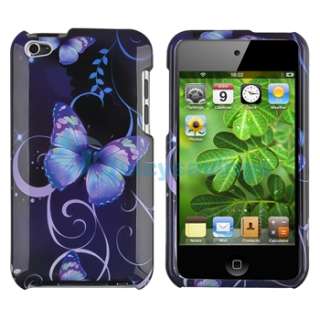   Cover Accessory For iPod Touch 4th Gen 4G 4 G Purple Butterfly  