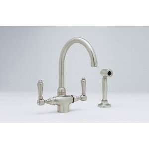   Rohl Chrome Kitchen Cast Spout Faucet A1676LMWSAPC2