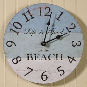  Life Is Good Beach Clock