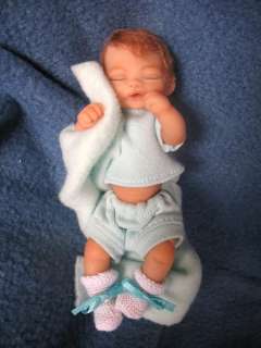 OOAK polymer clay 4 1/2 BABY by Hippensteel 3 Day Auction  