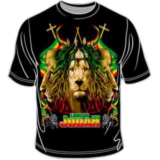 Rasta Lion Of Judah Reggae T Shirt Marley Jamaica XL  