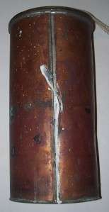 Vintage COPPER FLARE GUN FLARES CANISTER Nautical Marine Hand Distress 