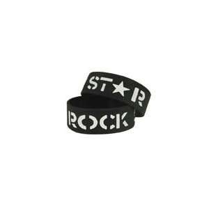  1 Wide Silicone Bracelet ROCK STAR Toys & Games