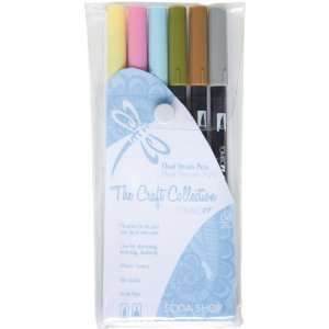  Tombow Dual Brush Marker Set, Soda Shop, 6 Package Office 
