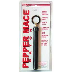  Mace® Pepper Baton KeyChain, Refills Available   Black 