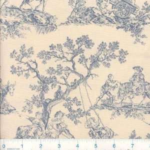   Florals English Toile Cadet Fabric By The Yard Arts, Crafts & Sewing