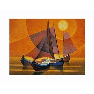  Louis Toffoli   Soleil Lisbonne 1994 (ships) Canvas