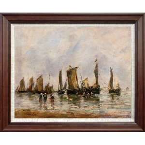   Oil Paintings Fishing Boats Berck   