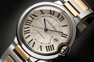 Mint* Cartier Mens W69009Z3 Ballon Bleu SS 18K Gold Automatic Watch 