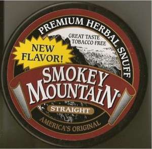 Smokey Mountain Tobacco Free Herbal Chew STRAIGHT SNUFF  