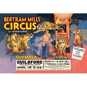   Bertram Mills Circus and Menagerie   Paper Poster (18.75 x 28.5