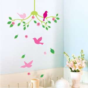 Flower Chandelier Home Decor DIY Wall Sticker Removable  