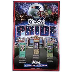   Patriots Action Images NFL A History of Victory Poster