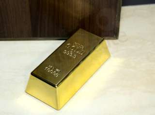   gold bar door stop paperweight qty 1pcs condition brand new weight