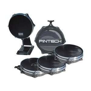  Pintech Woven Head Snare Drum, Tom, and Kick Pad Set 