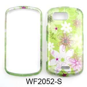  Samsung Moment m900 Transparent Design, Flowers on Green 