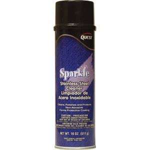Quest Chemical Sparkle Water Based Stainless Steel Cleaner, 12   20 oz 