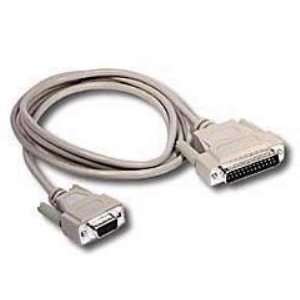  6 ft AT Serial Modem Cable DB9F/DB25M