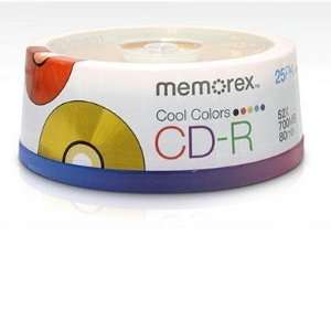  Quality CDR 80 25PK Spindle Cool 52x By Memorex 