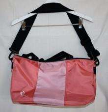 Timbuk2 Pink Striped Cargo Tote Bag 10X18  