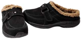 easy spirit active Womens Shoes Tierras Suede Leather Fur lined Clogs 