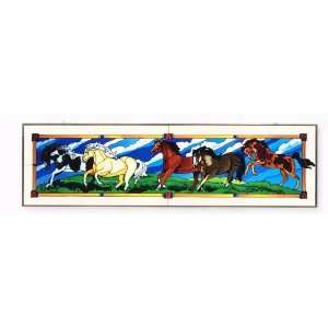  Wild Horses   Art Panel by Joan Baker
