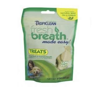   Tropiclean Fresh Breath Mint Dog Treats Cleans Teeth 