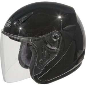  G Max GM17 SPC Open Face Motorcycle/Scooter Helmet Black 