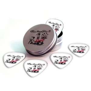  Three Days Grace Logo Guitar Picks X 5 (2 Sided Print) in 
