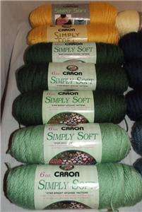 Up for auction is a large lot of Caron, Simply Soft, no dye yarn. It 
