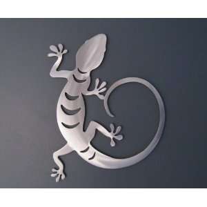  Gecko Wall Decor By Defiant Metal (Brushed Aluminum 