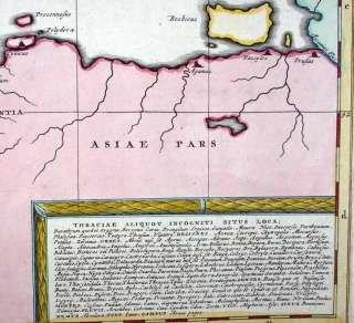 1700 Mortier Ortelius ANCIENT THRACE Bosporus, N Greece  