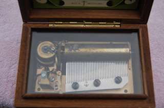 Vintage Thorens 3 Tune Music Box, Made in Switzerland  