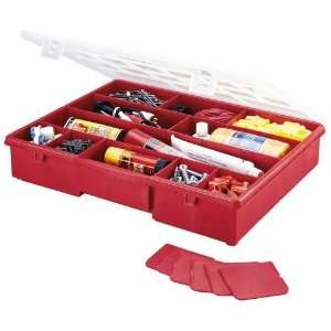  Stack On 17 Compartment Storage Box Red