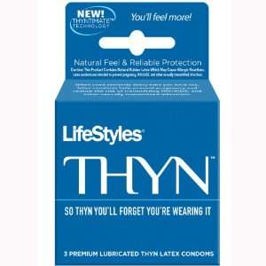  Lifestyles THYN 3 Pack   Retail Box Health & Personal 
