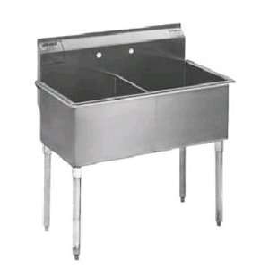   Sink, 36 inch, 21X18 2 Compartment Utility Sink